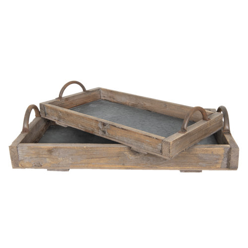 2 tlg. Hocker Couchtisch Tablett Set Gilberto ClearAmbient 2-tlg. Hocker-/Couchtisch-Tablett-Set Gilberto
